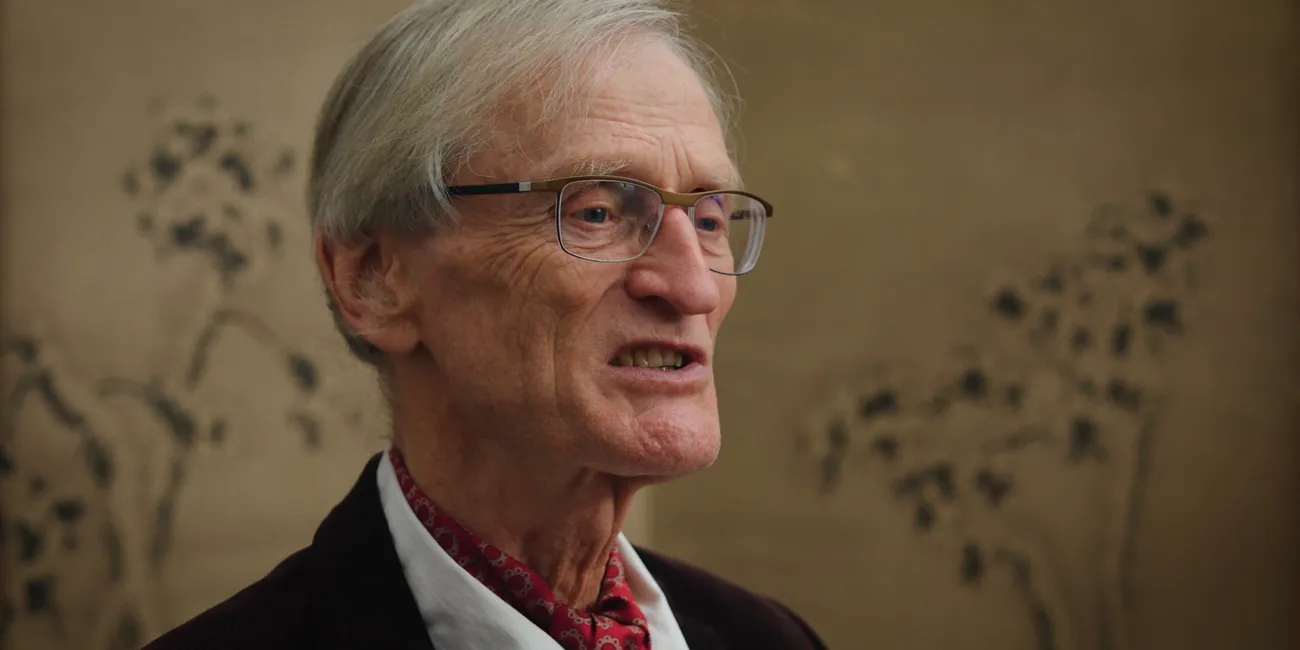 Prof. Dr. Wybe Kuitert speaking during the interview for the film.